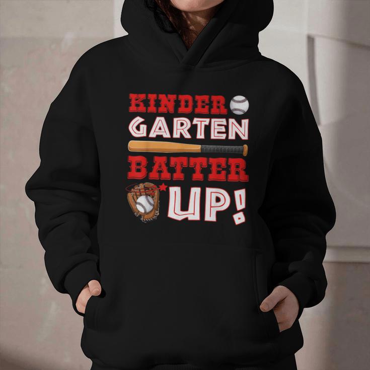 Kindergarten Batter Up Back To School Baseball Player Boys Graphic Youth Hoodie