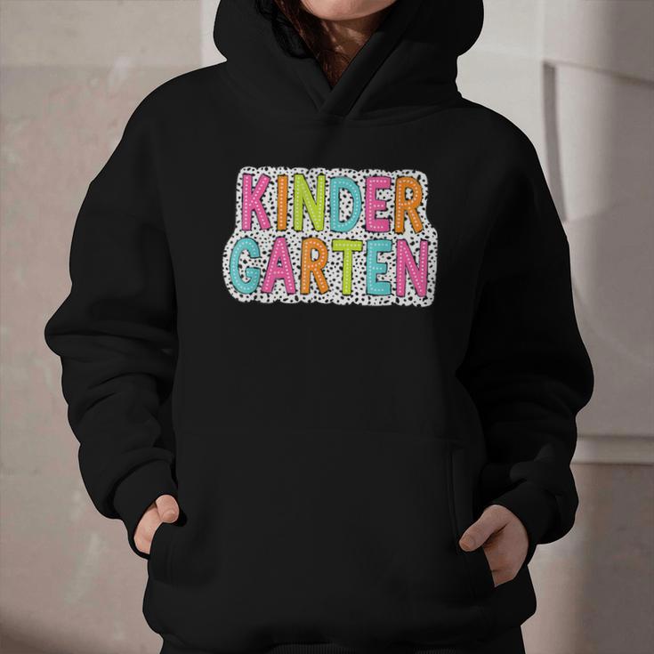 Kindergarten Dalmatian Dots Dream Team Back To School Graphic Youth Hoodie Kindergarten Dalmatian Dots Dream Team Back To School Graphic Youth Hoodie