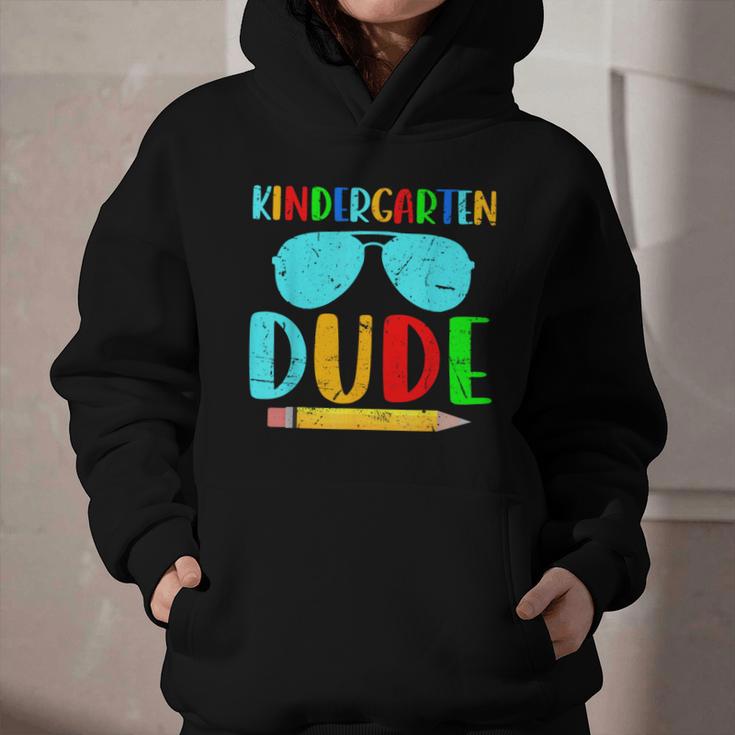 Kindergarten Dude First Day Back To School Kids Boys Graphic Youth Hoodie Kindergarten Dude First Day Back To School Kids Boys Graphic Youth Hoodie