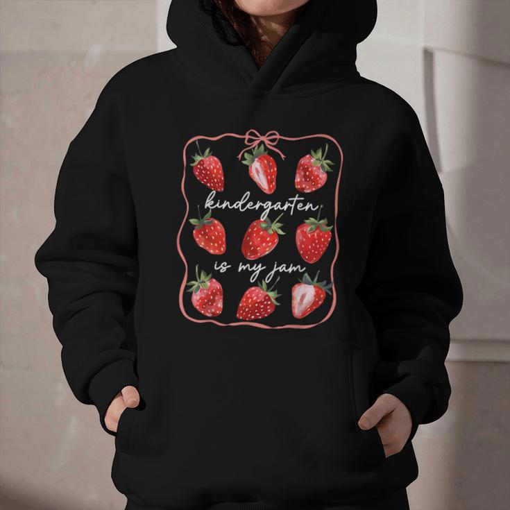 Kindergarten Is My Jam Strawberry Back To School Girls Boys Graphic Youth Hoodie Kindergarten Is My Jam Strawberry Back To School Girls Boys Graphic Youth Hoodie
