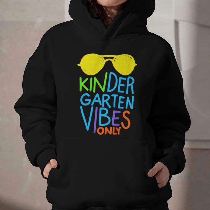 Kindergarten Vibes Only Glow Sunglasses Back To School Graphic Youth Hoodie