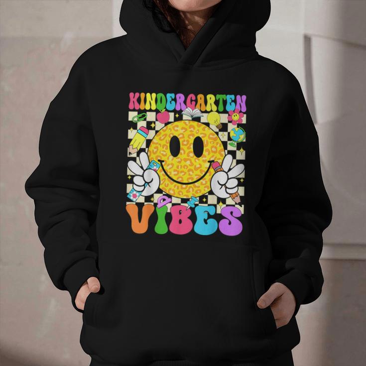Kindergarten Vibes Smile Face Back To School Kinder Girl Kid Graphic Youth Hoodie Kindergarten Vibes Smile Face Back To School Kinder Girl Kid Graphic Youth Hoodie