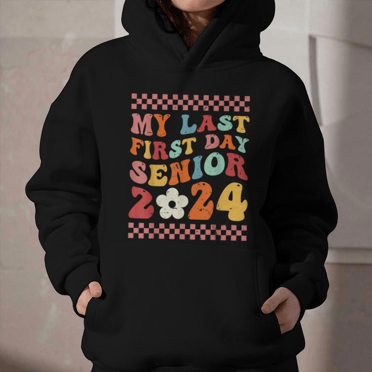 My Last First Day Senior 2024 Back To School Class Of 2024 Graphic Youth Hoodie My Last First Day Senior 2024 Back To School Class Of 2024 Graphic Youth Hoodie