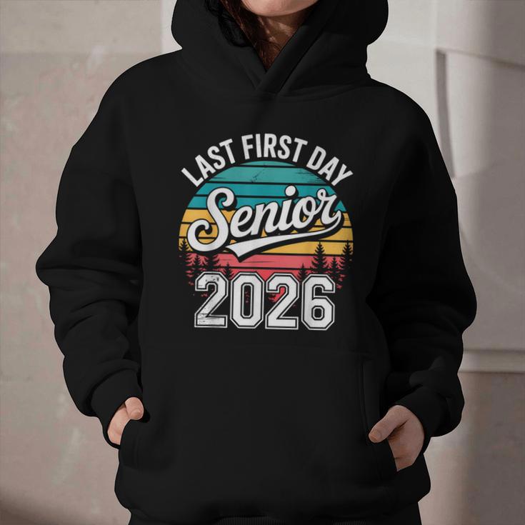 My Last First Day Senior 2026 Vintage Back To School Graphic Youth Hoodie My Last First Day Senior 2026 Vintage Back To School Graphic Youth Hoodie