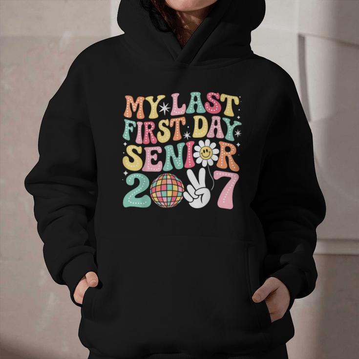 My Last First Day Senior 2027 Back To School Class Of 2027 Graphic Youth Hoodie My Last First Day Senior 2027 Back To School Class Of 2027 Graphic Youth Hoodie