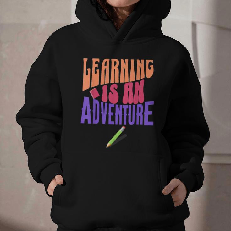 Learning Back To School Is a Motivational Graphic Youth Hoodie