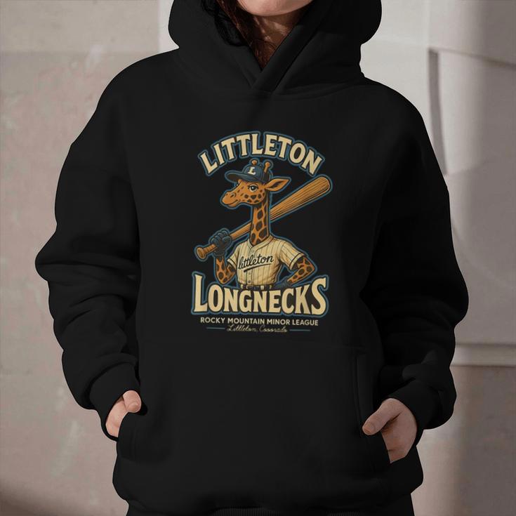 Littleton Longnecks Retro Minor League Baseball Graphic Youth Hoodie Littleton Longnecks Retro Minor League Baseball Graphic Youth Hoodie