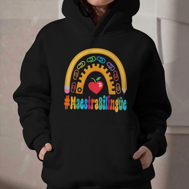Maestra Bilingüe Appreciation Week Back To School Graphic Youth Hoodie Maestra Bilingüe Appreciation Week Back To School Graphic Youth Hoodie