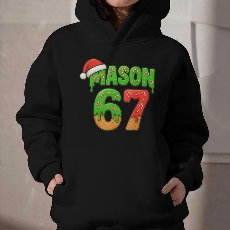 Mason 67 Christmas Ice Cream Drip Meme Six Seven Baseball Graphic Youth Hoodie Mason 67 Christmas Ice Cream Drip Meme Six Seven Baseball Graphic Youth Hoodie