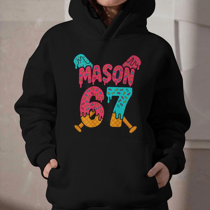 Mason 67 Ice Cream Drip Baseball Meme Graphic Youth Hoodie Mason 67 Ice Cream Drip Baseball Meme Graphic Youth Hoodie