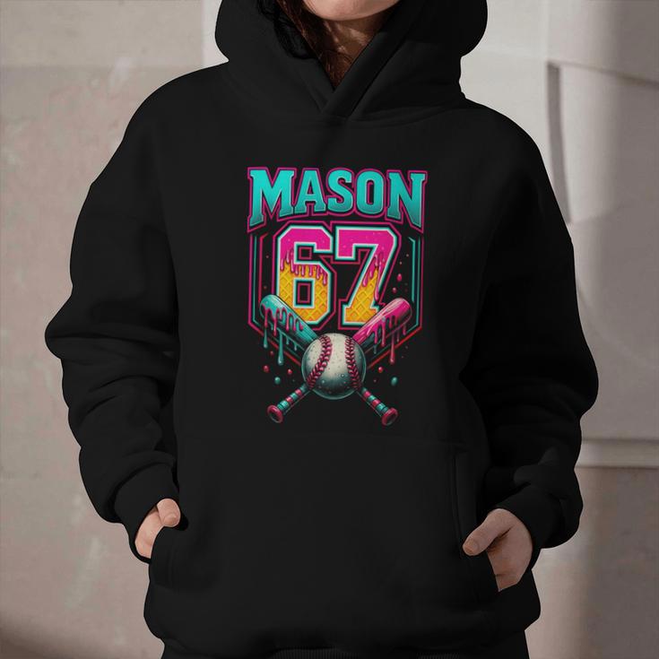 Mason 67 Ice Cream Drip Baseball Ice Cream Drip Graphic Youth Hoodie Mason 67 Ice Cream Drip Baseball Ice Cream Drip Graphic Youth Hoodie
