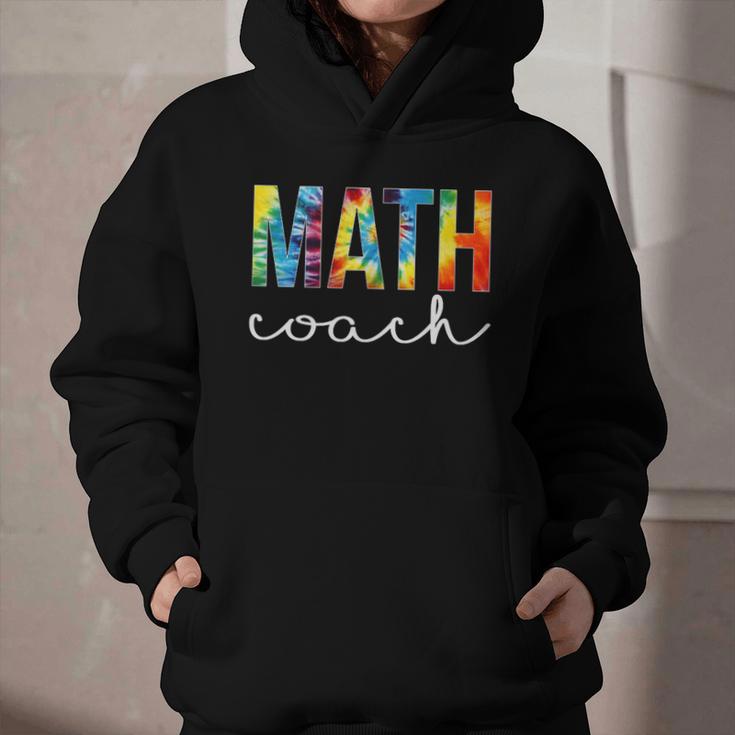 Math Coach For Work Tie Dye Back To School Appreciation Day Graphic Youth Hoodie