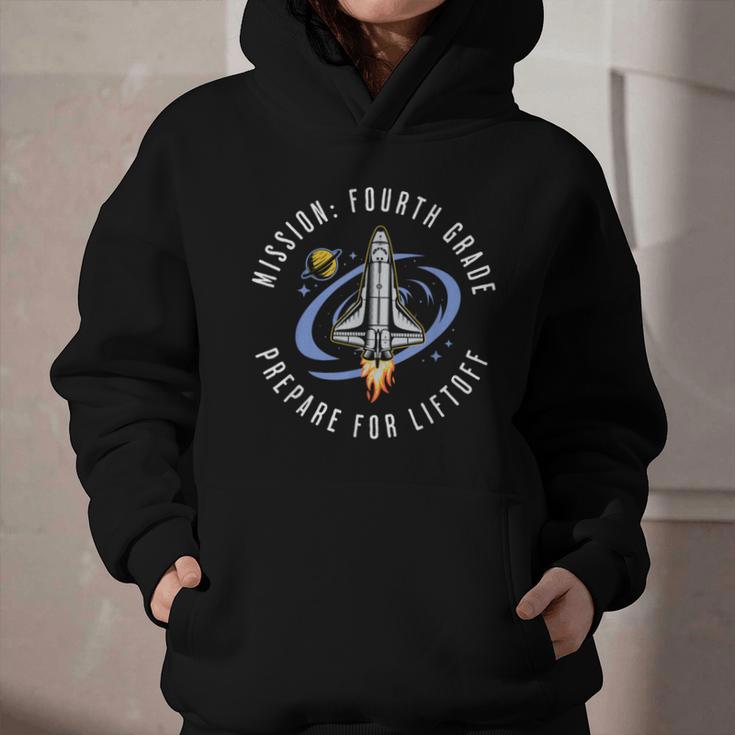 Mission Fourth Grade Space Rocket Back To School VI Graphic Youth Hoodie Mission Fourth Grade Space Rocket Back To School VI Graphic Youth Hoodie