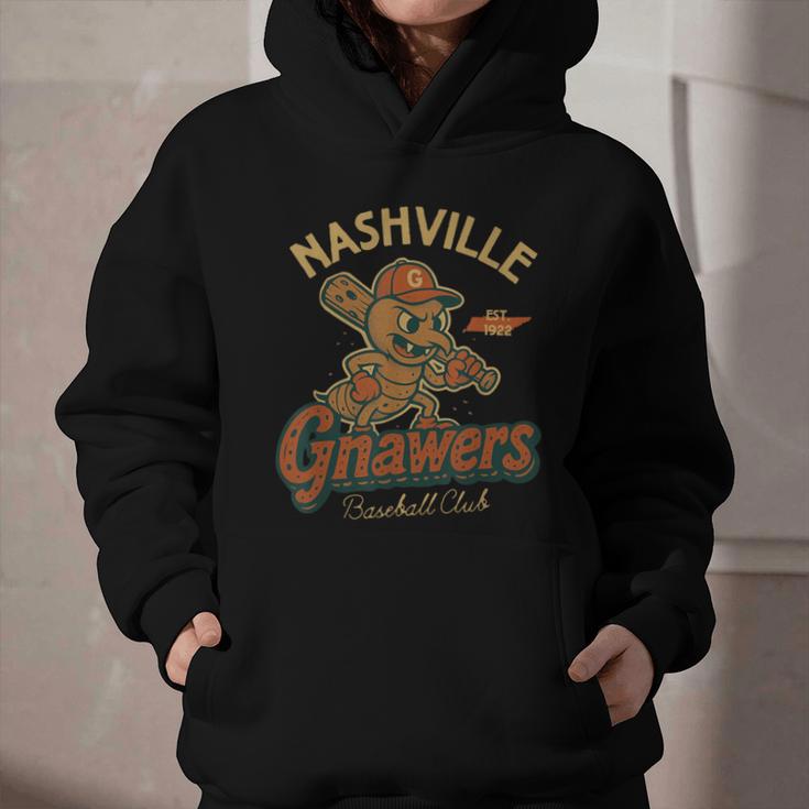 Nashville Gnawers Retro Minor League Baseball Graphic Youth Hoodie Nashville Gnawers Retro Minor League Baseball Graphic Youth Hoodie