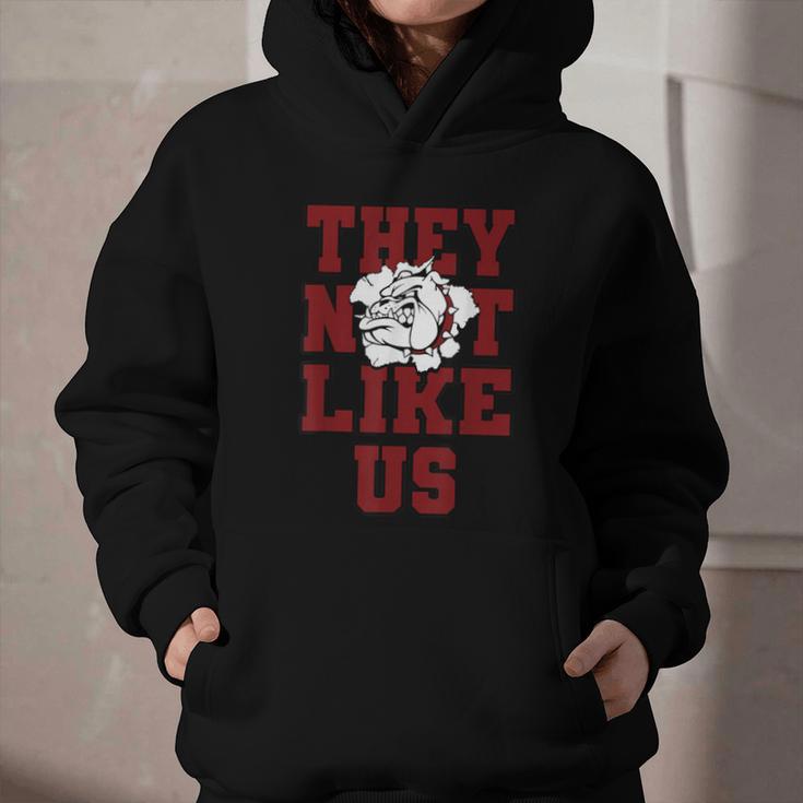 Not Like Bulldog Back To School Spirit M Graphic Youth Hoodie