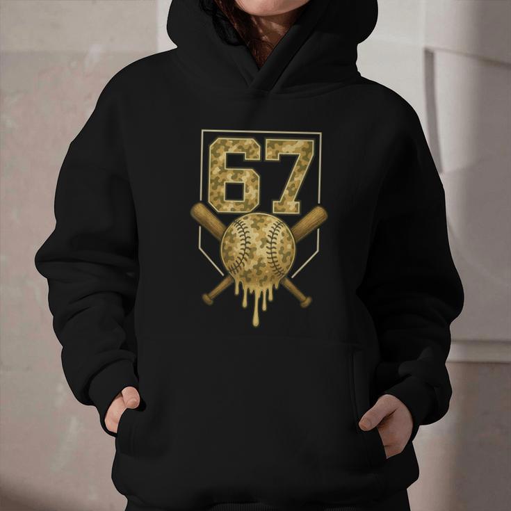 Number 67 Baseball Drip Camo Six Seven Meme Boys Kids Graphic Youth Hoodie Number 67 Baseball Drip Camo Six Seven Meme Boys Kids Graphic Youth Hoodie