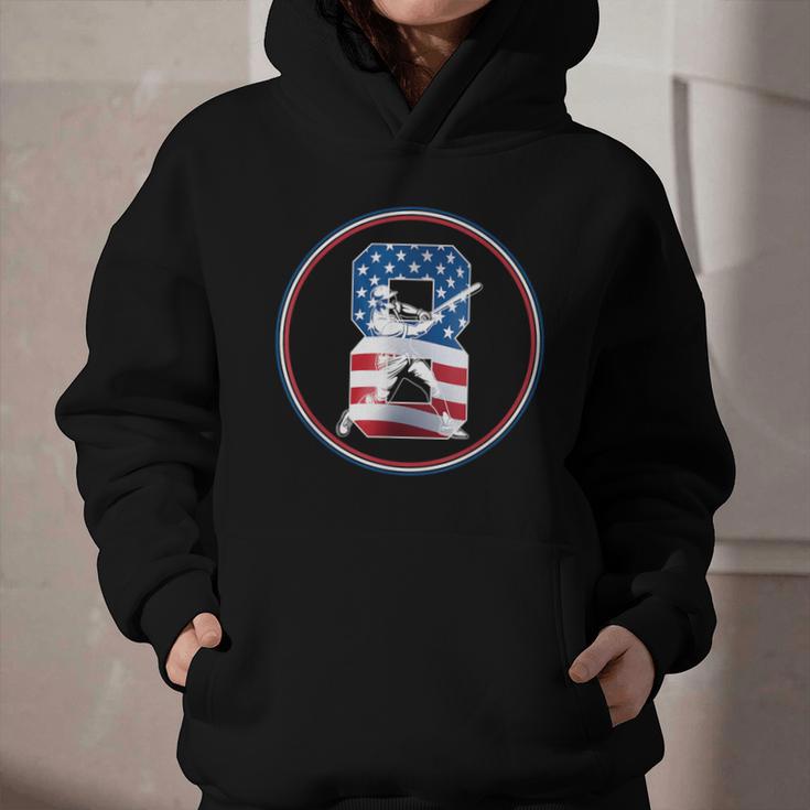 Number 8 Years Baseball 8TH Birthday Graphic Youth Hoodie Number 8 Years Baseball 8TH Birthday Graphic Youth Hoodie