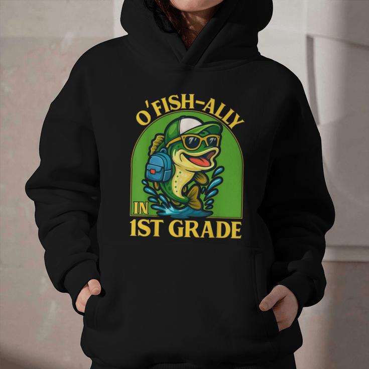 O-Fish-Ally In 1st Grade Back To School Fish Graphic Youth Hoodie