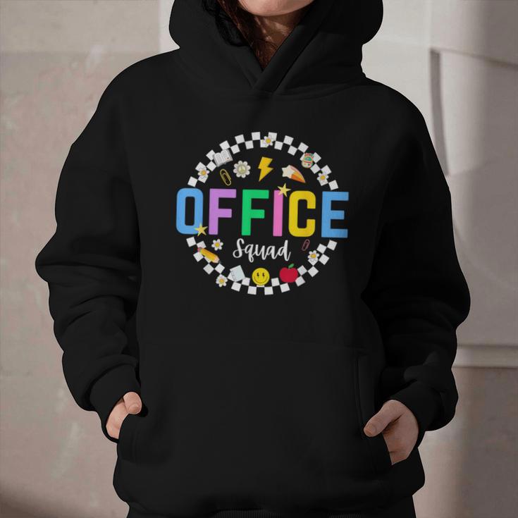 Office Squad Back To School Happy First Day Of School Graphic Youth Hoodie