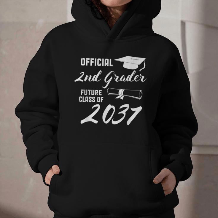 Official 2nd Grader Future Class Of 2037 Back To School Graphic Youth Hoodie Official 2nd Grader Future Class Of 2037 Back To School Graphic Youth Hoodie