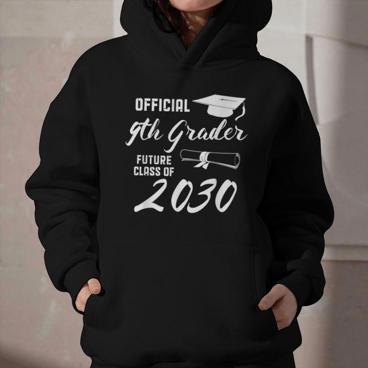 Official 9th Grader Future Class Of 2030 Back To School Graphic Youth Hoodie