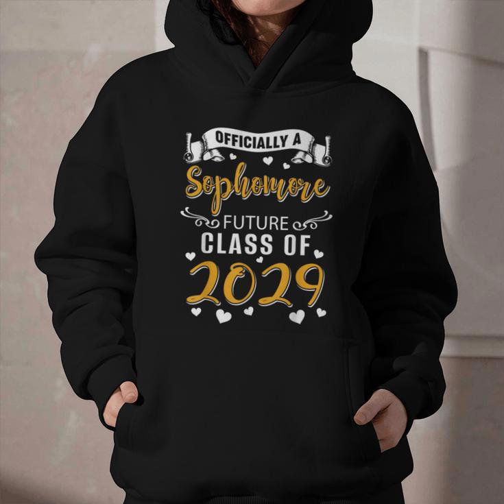 Officially a Sophomore Future Class Of 2029 Back To School Graphic Youth Hoodie Officially a Sophomore Future Class Of 2029 Back To School Graphic Youth Hoodie