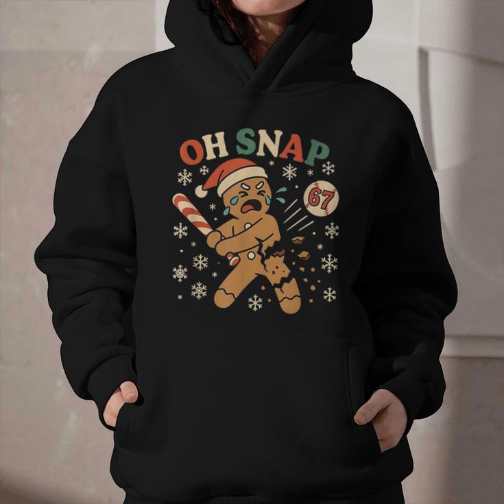 Oh Snap Gingerbread 67 Meme Baseball Christmas Xmas Graphic Youth Hoodie Oh Snap Gingerbread 67 Meme Baseball Christmas Xmas Graphic Youth Hoodie