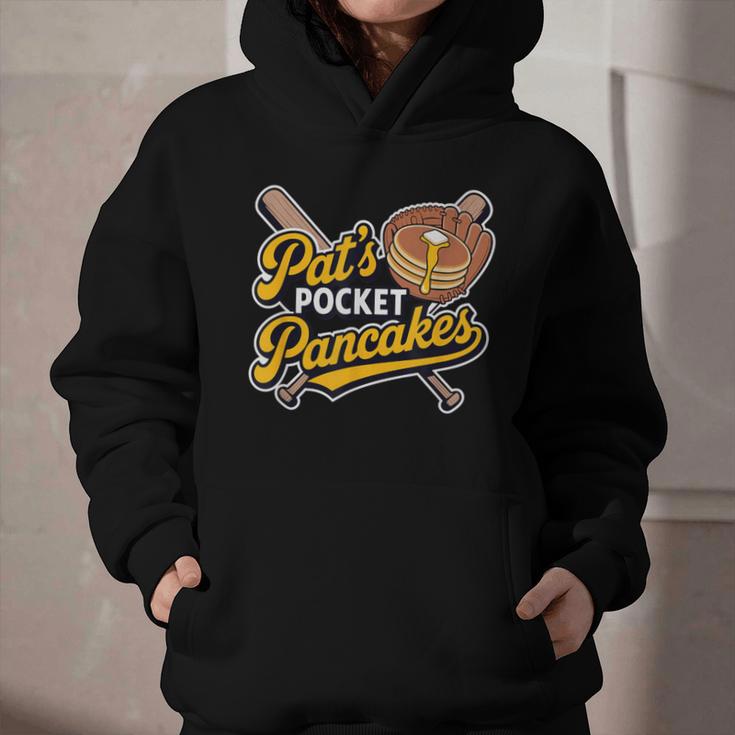 Pat's Pocket Pancakes Baseball Glove Stack Syrup Graphic Youth Hoodie