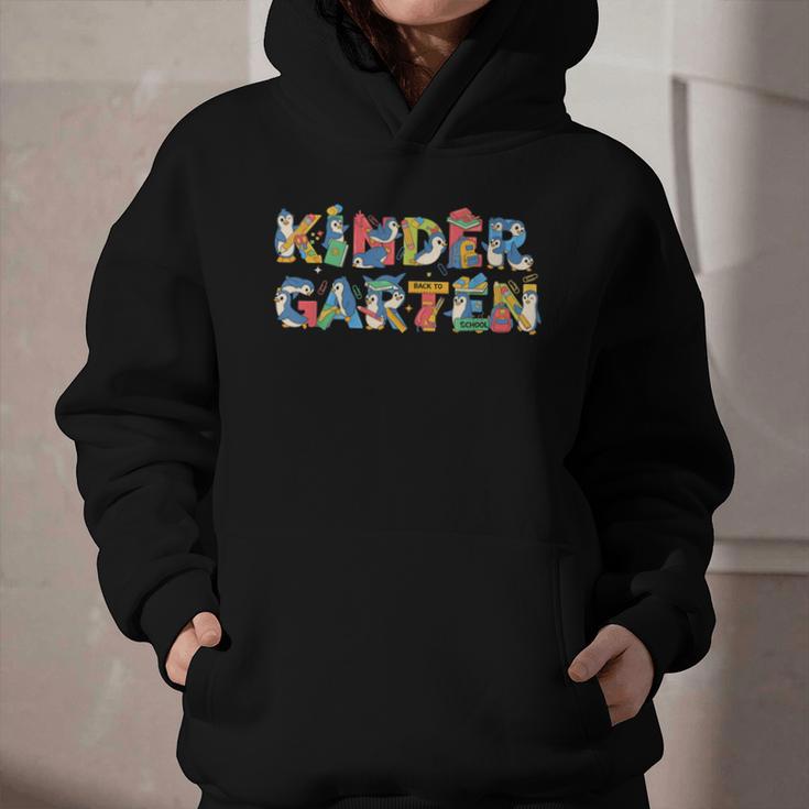 Penguin Kindergarten Back To School Kids Boys Girls Graphic Youth Hoodie Penguin Kindergarten Back To School Kids Boys Girls Graphic Youth Hoodie