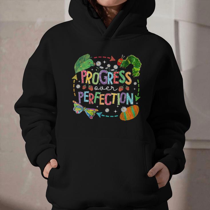 Progress Over Perfection Back To School Tee Graphic Youth Hoodie