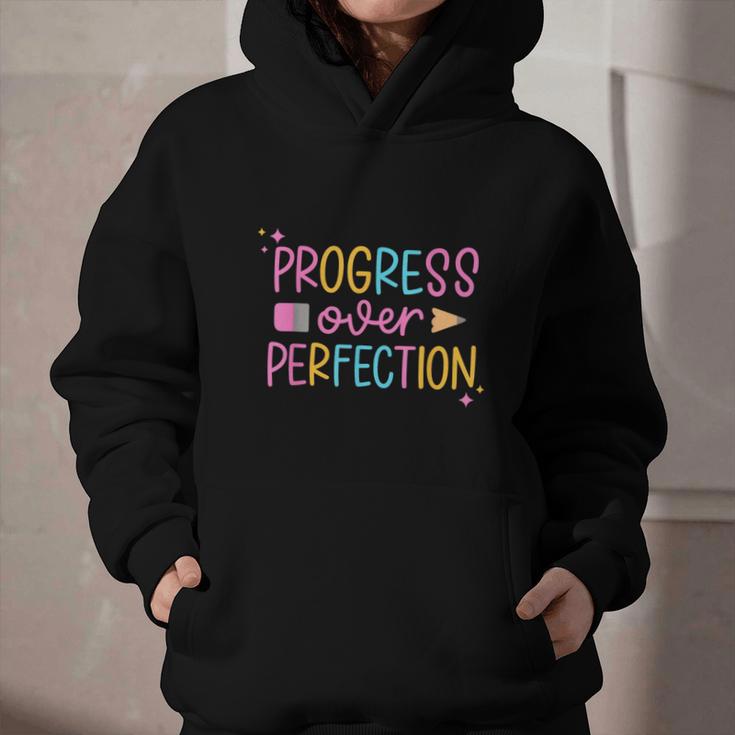 Progress Over Perfection Back To School Tshirt Graphic Youth Hoodie Progress Over Perfection Back To School Tshirt Graphic Youth Hoodie