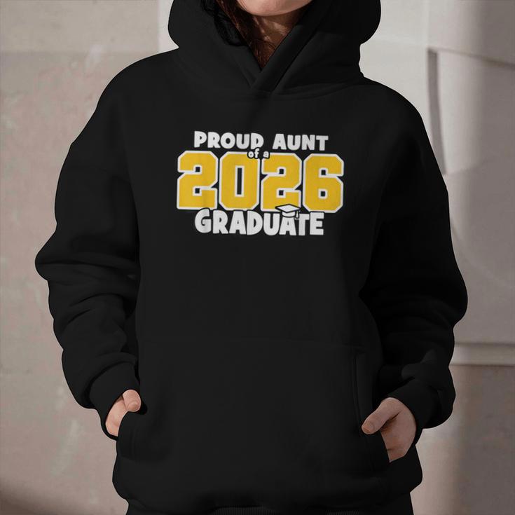 Proud Aunt Of 2026 Graduate Matching Back To School GY Graphic Youth Hoodie Proud Aunt Of 2026 Graduate Matching Back To School GY Graphic Youth Hoodie
