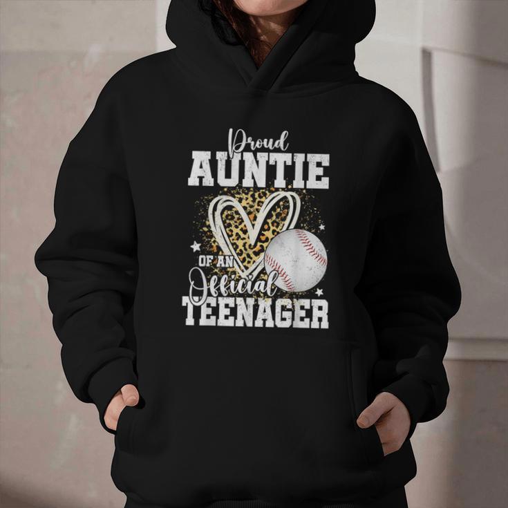 Proud Auntie Of An Official Teenager 13th Birthday Baseball Graphic Youth Hoodie Proud Auntie Of An Official Teenager 13th Birthday Baseball Graphic Youth Hoodie