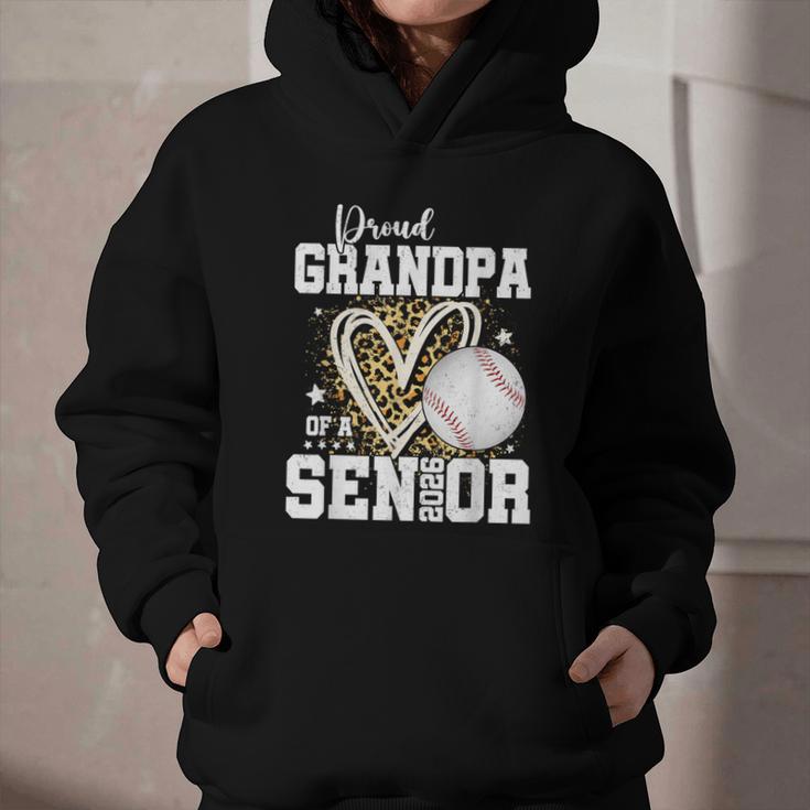 Proud Grandpa Of A 2026 Senior Baseball Graduation Leopard Graphic Youth Hoodie
