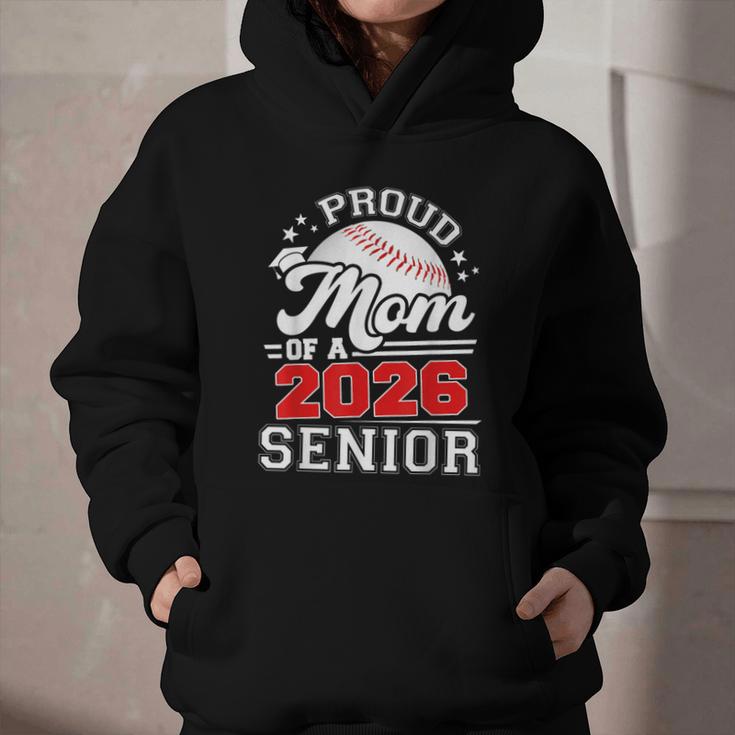 Proud Mom Of A 2026 Senior Baseball Graduation 2026 Graphic Youth Hoodie