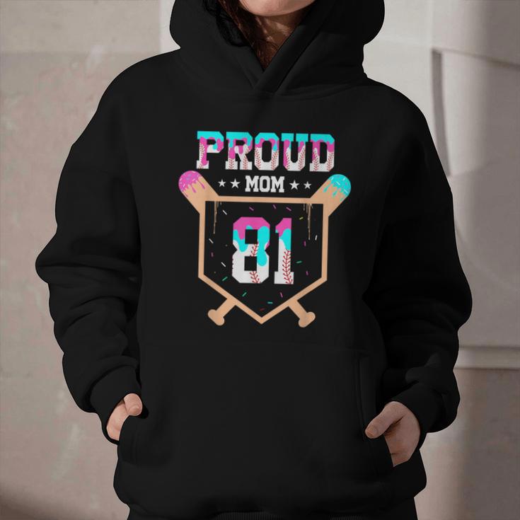 Proud Mom Baseball Player Number 81 Ice Cream Drip Graphic Youth Hoodie Proud Mom Baseball Player Number 81 Ice Cream Drip Graphic Youth Hoodie