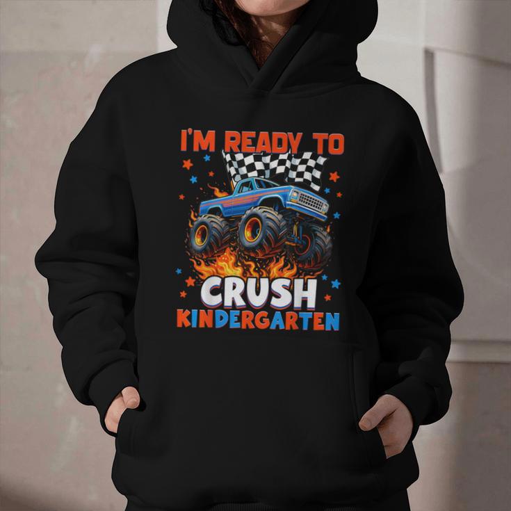Ready To Crush Kindergarten Monster Truck Back To School Boy Graphic Youth Hoodie Ready To Crush Kindergarten Monster Truck Back To School Boy Graphic Youth Hoodie