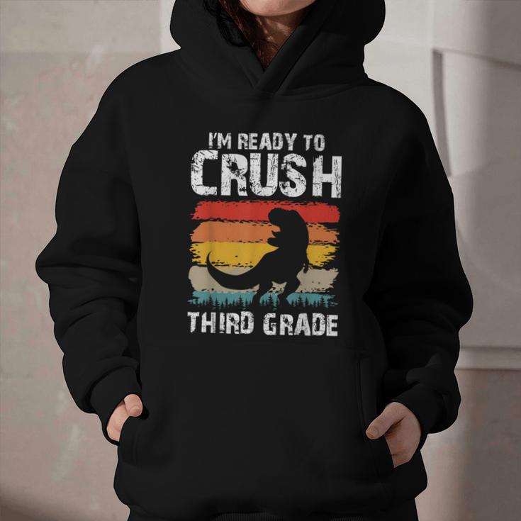 Ready Crush Third 3rd Grade Dinosaur Back To School Boys Graphic Youth Hoodie Ready Crush Third 3rd Grade Dinosaur Back To School Boys Graphic Youth Hoodie