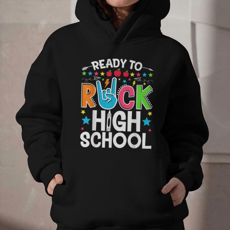 Ready To Rock High School First Day Back To School Graphic Youth Hoodie Ready To Rock High School First Day Back To School Graphic Youth Hoodie