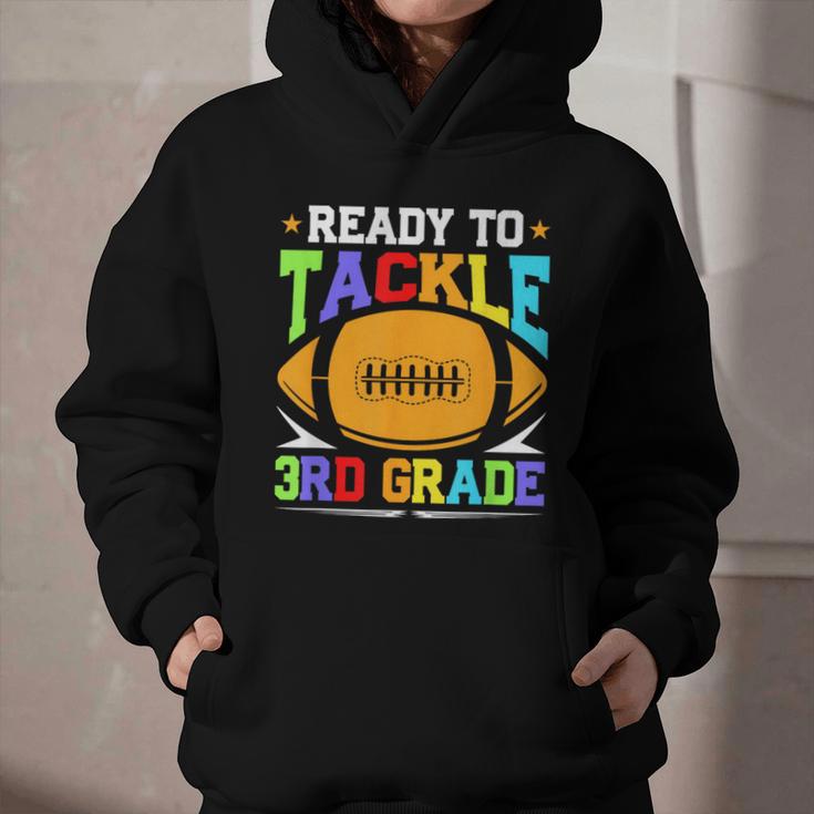 Ready To Tackle 3rd Grade Back To School Kids Football Graphic Youth Hoodie Ready To Tackle 3rd Grade Back To School Kids Football Graphic Youth Hoodie