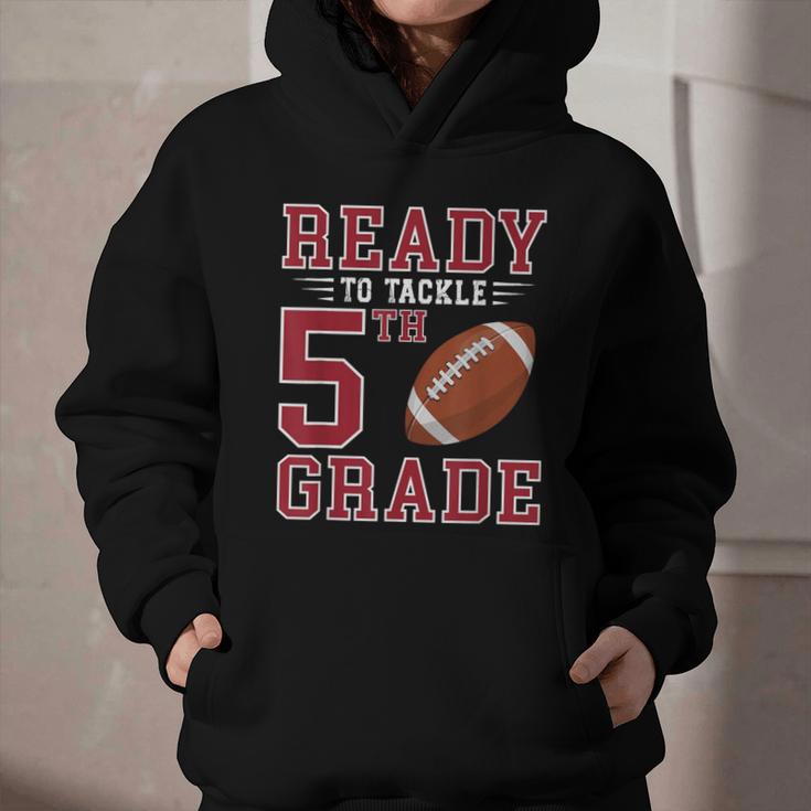 Ready To Tackle 5th Grade Back To School First Day Of School Graphic Youth Hoodie Ready To Tackle 5th Grade Back To School First Day Of School Graphic Youth Hoodie