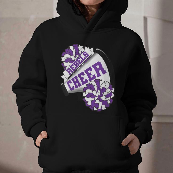Rebels Cheer Back To School Cheerleading Spirit P Graphic Youth Hoodie Rebels Cheer Back To School Cheerleading Spirit P Graphic Youth Hoodie