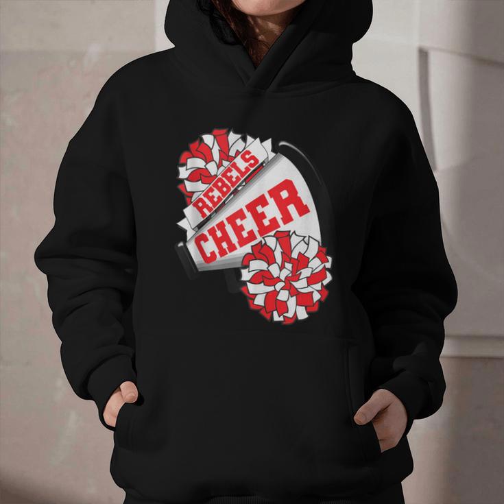 Rebels Cheer Back To School Cheerleading Spirit R Graphic Youth Hoodie Rebels Cheer Back To School Cheerleading Spirit R Graphic Youth Hoodie