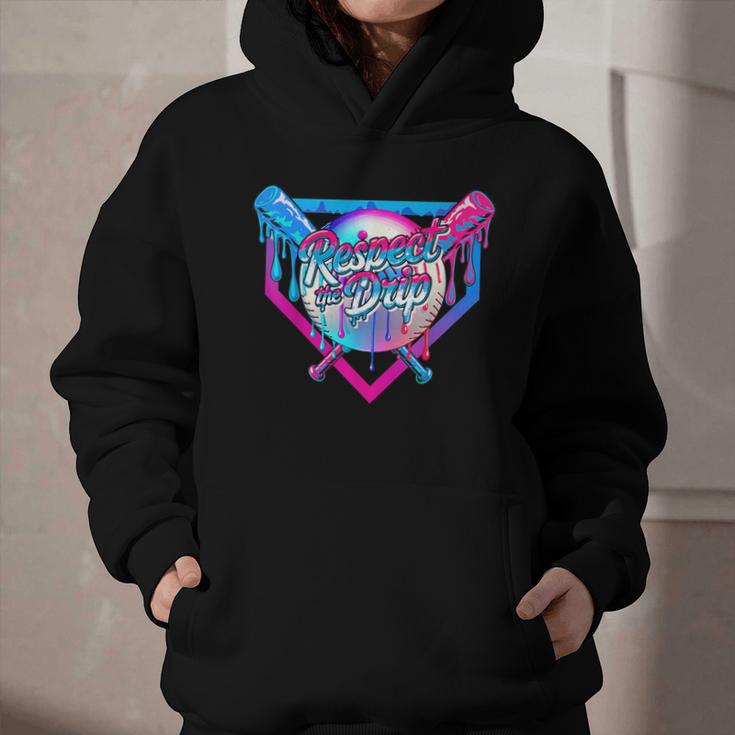 Respect The Drip Baseball Ice Cream For Kids Boys Youth Graphic Youth Hoodie Respect The Drip Baseball Ice Cream For Kids Boys Youth Graphic Youth Hoodie
