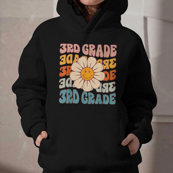 Retro 3rd Grade Daisy Colorful Back To School Third Grade Graphic Youth Hoodie Retro 3rd Grade Daisy Colorful Back To School Third Grade Graphic Youth Hoodie