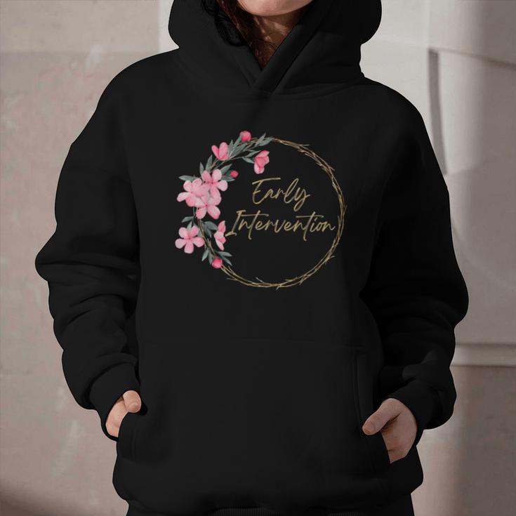 Retro Floral Early Intervention Specialist Back To School Graphic Youth Hoodie Retro Floral Early Intervention Specialist Back To School Graphic Youth Hoodie