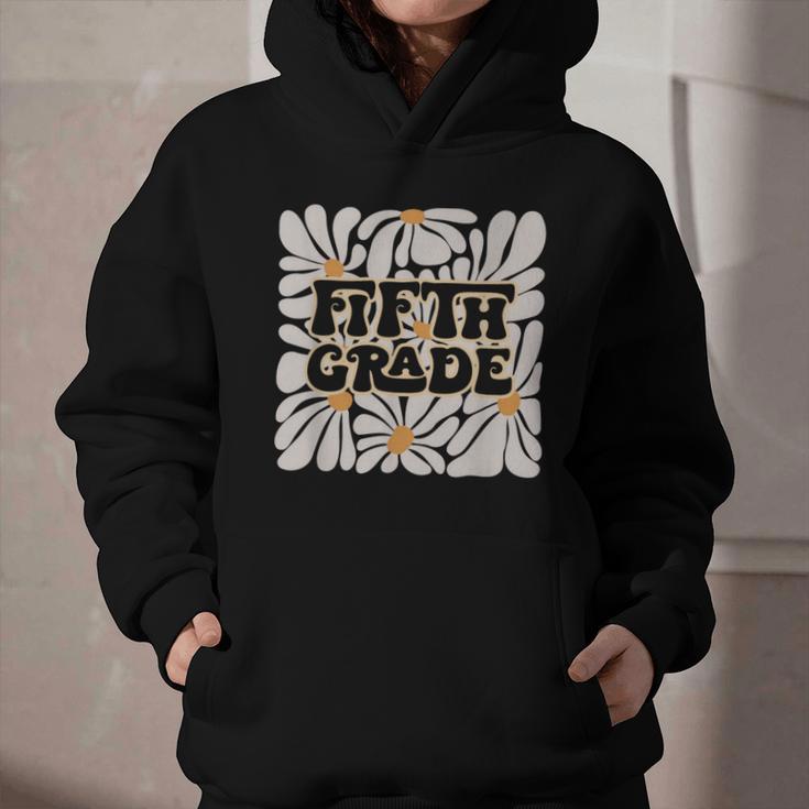 Retro Flower Power Squared Fifth 5th Grade Back To School Graphic Youth Hoodie Retro Flower Power Squared Fifth 5th Grade Back To School Graphic Youth Hoodie