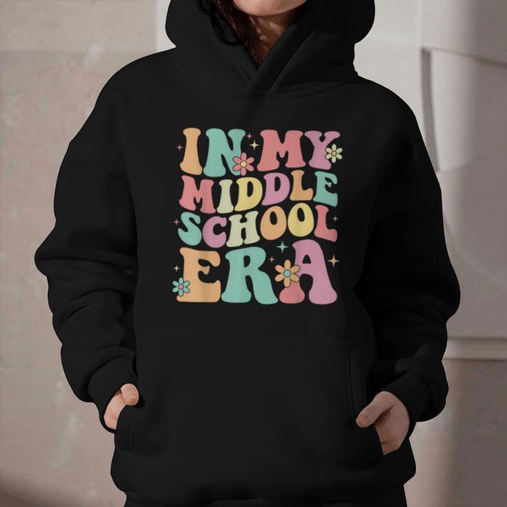 Retro Groovy In My Middle School Era Back To School Graphic Youth Hoodie Retro Groovy In My Middle School Era Back To School Graphic Youth Hoodie