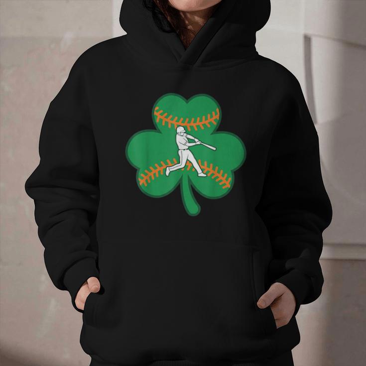 Retro Shamrock Baseball St Patricks Day Men Women Boys Girls Graphic Youth Hoodie