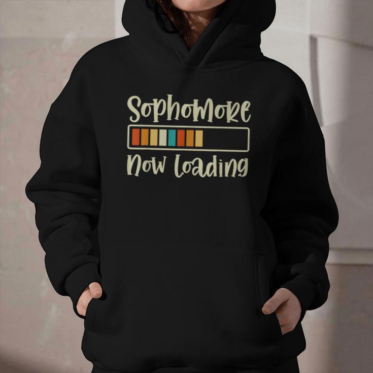 Retro Sophomore Now Loading 2028 High School Back To School Graphic Youth Hoodie Retro Sophomore Now Loading 2028 High School Back To School Graphic Youth Hoodie